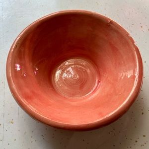 Handmade pink bowl
